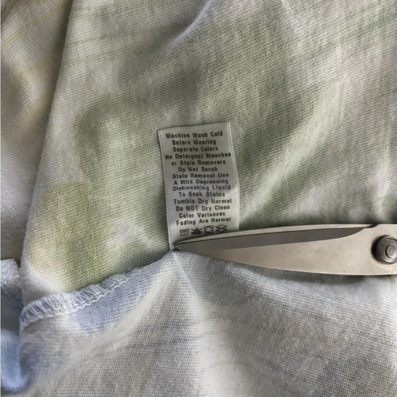 Ladies Fresh Produce Empire Dress With Ruffle On Bottom Size Medium Bright Color - Picture 8 of 8